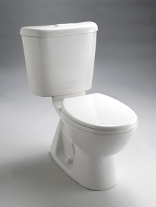 This Caroma Sydney Smart 305 ranks very high for performance, and has a lower gpf (1.28g for full flush and .8g for half flush).  Most dual flush models are 1.6g and .9g